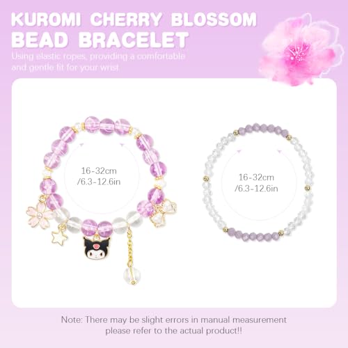 Image of SANNIDHI Crystal Bracelet for Girls Stylish Double Layer Pearl Crystal Bead Bracelets Jewelry with Cute Pendant Charm, Bracelet for Kids Women Ideal Gift for Girls