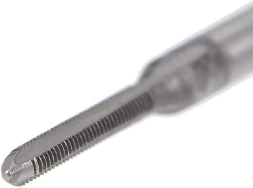 Miniatura 5 de uxcell Juego de 5 pares de roscado de mano métrica M1.2 Rosca 0.010 in paso cónico y enchufe Fresado Machos rectos Flautas de acero de alta velocidad