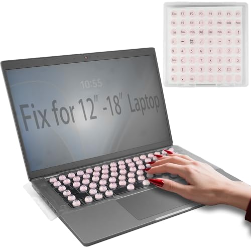 Ivaso Generic Laptop Keyboard Cover for Long Nails with Raised Keys, Compatible with HP/DELL/Mac/Lenovo/Acer/Asus/Samsung12-18