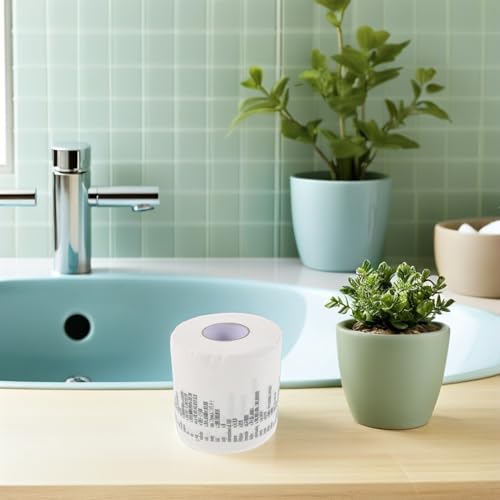 Papel higiénico decorativo duradero para solucionar baños aburridos con inglés 7