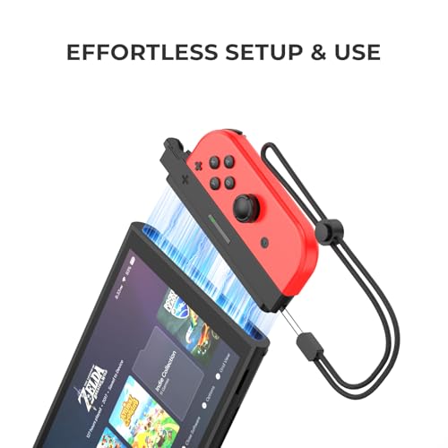 Adaptador Switch 2 con función de carga rápida para Joy Con 5