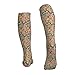 NHSXBEY Hippy Bright Paisley Retro Fashion Graduated Compression Socks for Men and Women, Best for Cycling,Running,Traveling