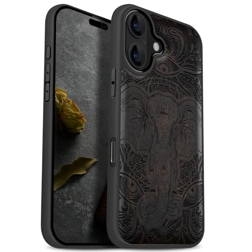 Coque iPhone 17 Magsafe antichoc en bois Carveit étui de protection élégant