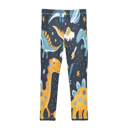 Toddler Girls Leggings Printed Yoga Pants Leggings Cute Dinosaurs in Space for Kids2