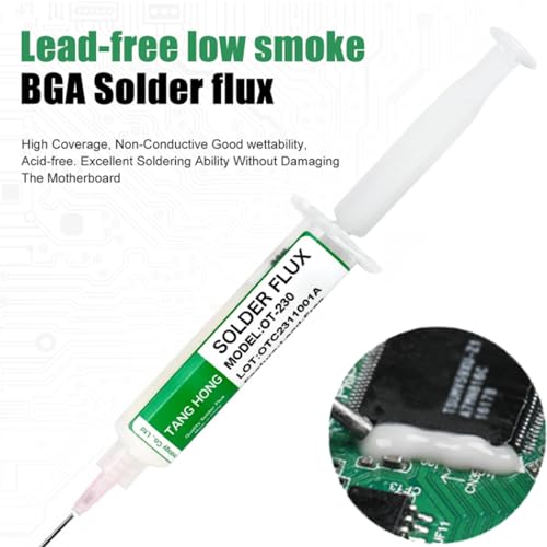 TANG HONG 230 Solder Flux (5 Packs), No Clean Flux, Suitable for Household Appliance Circuit Boards and Copper Soldering, Electronics Soldering Flux,Lead Free Rosin Flux