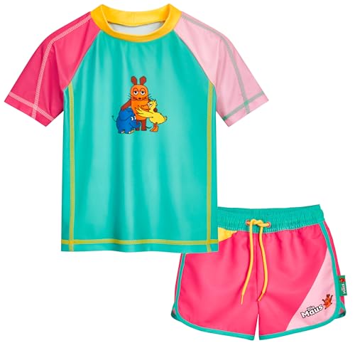 Playshoes Mädchen Zweiteiler Rash-Guard-Set, Die Maus Freunde, 110/116 cm