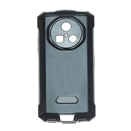 Auotu Hülle Mit Kamera Schutz Soft TPU Silikon Hülle Etui Tasche Cover für DOOGEE Fire 5 / Fire 5 Pro/DOOGEE Fire 7 Smartphone (Schwarz)