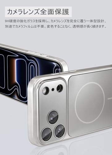 viv liber for iPhone 14 ケース 【Magsafe対応・カメラ全面保護】 米軍MIL規格 耐衝撃 SGS認証 PC背面 マット仕上げ 指紋防止 高耐久性 薄型 軽量 いphone14ケース アイフォン アイホン (チタングレー) KNLS-14-taihui