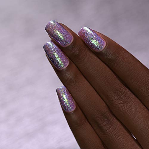 Image of ILNP Drive-In - Iridescent Deep Purple Holographic Jelly Nail Polish