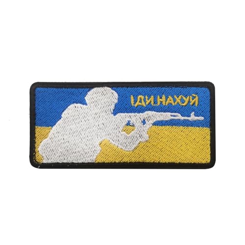 Patch Militaire Drapeau Ukraine sac à dos badge brodé moral brassard