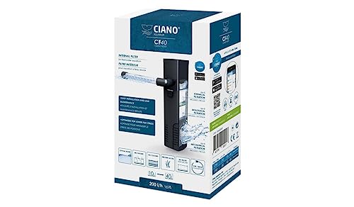 Filtre interne Ciano CF40 pour aquarium 10-40 L avec débit optimal - 4