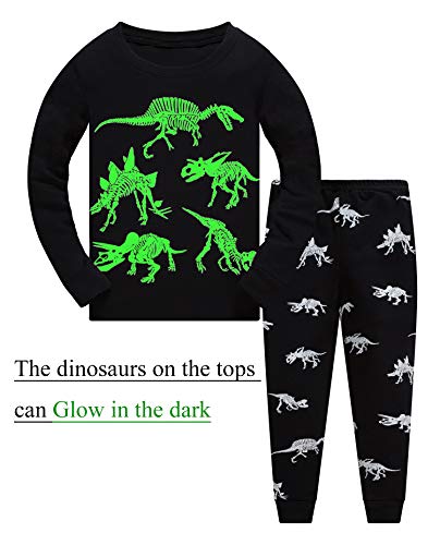 Akyzic Boys Pajamas Planet 100% Cotton Sleepwear Toddler Kids 2 Piece Long Sleeve Pjs 3-10 Years2