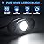 MICTUNING 4 Pods Pure White Rock Lights Kit - IP68 Waterproof, with Wiring Harness - Ultimate Underglow for Car, Truck, ATV, UTV, SUV, Off-Road, Golf Cart & Boat