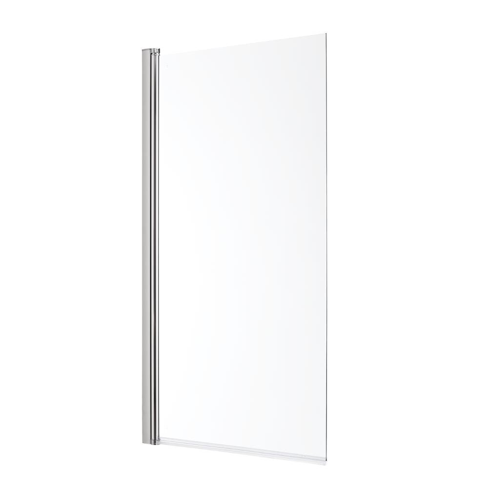 Milano Square Bath Screen Portland 1400Mm X 800Mm Chrome Shower Bath Square Corner Glass Screen