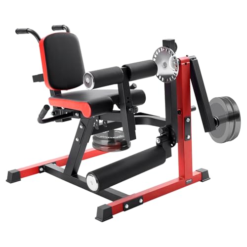 VEVOR Leg Extension and Curl Machine, Seated Leg Rotary Extension for Thigh, Adjustable Lower Body Specialty Exercises Equipment, 550 LBS Heavy Duty Workout Bench for Home Gym, for Heights 5.4-6.2 ft by VEVOR - Used condition - US$216.17