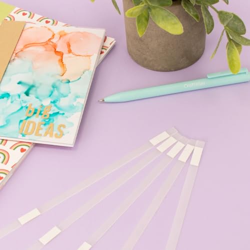 Craftelier - Set mit 12 Klebstoffstreifen für Thermobindegerät, Schmelzklebstoff für Thermobindegerät, professionelles Bindematerial für Bücher und Dokumente, 28,9 x 0,7 cm