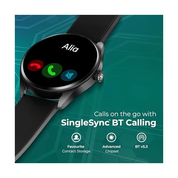 titan crest 143 amoled smart watch with bt calling ai morning briefs functional crown health tracking aluminium body 100 sports modes smartwatch for men and women rose gold mesh strap