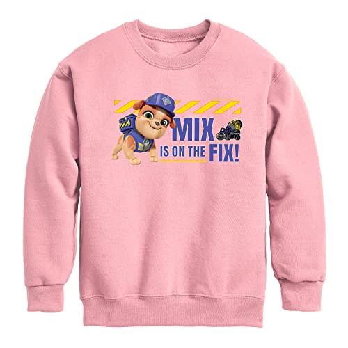HYBRID APPAREL - Paw Patrol - Rubble & Crew - Mix Is On The Fix - Toddler & Youth Crewneck Fleece Sweatshirt