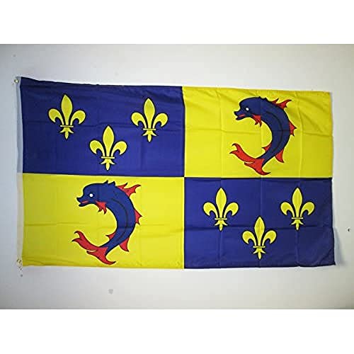 AZ FLAG, French Province Of Dauphine Flag, 3x5 Ft, 100D Polyester France Province Banner with Two Metal Grommets