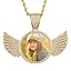02 Angel Wing(Gold)+Rope Chain 172]