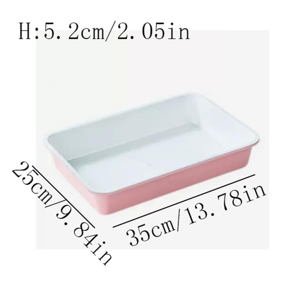 Naczynie do pieczenia Kwadratowa prostokątna forma do pieczenia ciasta, falista, nieprzywierająca, mała, do piekarnika domowego, stal węglowa, lasagne(L)
