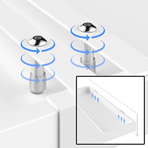 Arcci Expandable Closet Shelf Organizer 2 Pack, Heavy-Duty Adjustable Tension Locker Shelf, Metal Storage Shelf Divider For Kitchen Cabinet, Wardrobe, Cupboard, Bathroom, Closet Organization #TOP6