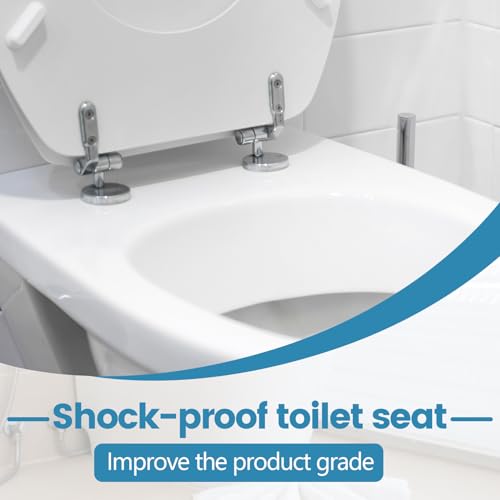 2 Set Universal Wc Sitz Halterung, Softclose Wc Sitz Befestigung Scharniere Ersatzteile, Soft Close Toilettensitz Befestigungsset Metallscharniere für Feste Toilettensitzteile Zu Installieren