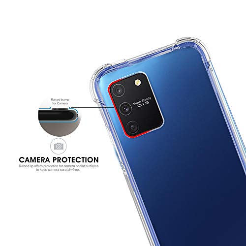 Image of TheGiftKart Transparent Crystal Clear Back Cover Case for Samsung Galaxy S10 Lite | Shockproof Soft TPU Case | Cushioned Edges for Ultimate Protection Back Cover Case (TPU, Transparent)