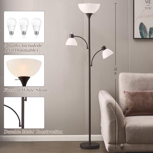 Image of Luvkczc Floor Lamps for Living Room, 72 inch Tall Standing Lamp, Torchiere Lamp