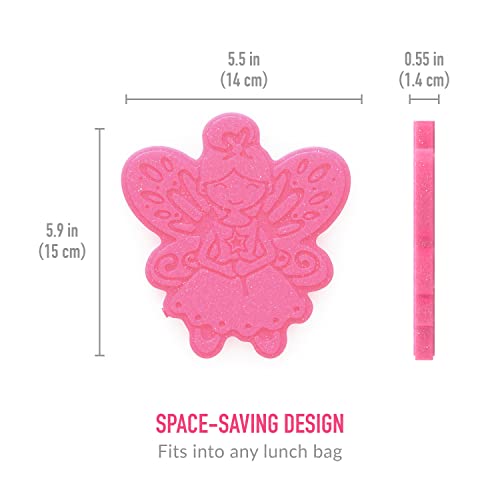 Bentgo® Buddies Glitter Reusable Ice Packs - Slim Ice Packs For Lunch Boxes, Lunch Bags, And Coolers - Multicolored 4-Pack (Fairy) #TOP4