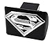 Elektroplate Officially Licensed Superman All Metal Black Hitch Cover for Trucks and SUVs | Fits Standard 2