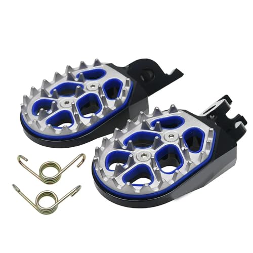 オートバイ用フットレスト バイク用フロアボードパーツアクセサリー フットレスト フットペグ ペダル に適合するホンダ CRF250L CRF250M 2012-2018 2017 2016 2015 2014 2013(Blue)