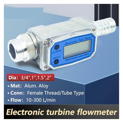 Débitmètre de carburant numérique G2 pouces compteur eau aluminium LCD - 4