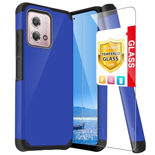 TJS Compatible for Motorola Moto G Stylus 4G 2023 Phone Case (Blue)