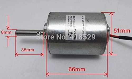 DC Motor 120V DC Motor Permanent Magnet Motor Wind Generator 2500Rpm 60W
