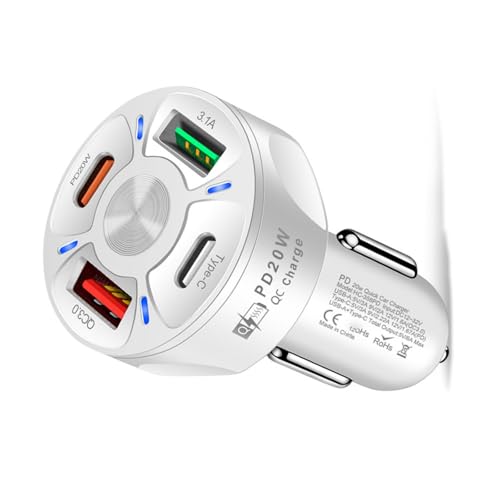 38 ���b�g USB C �ԏ[�d�A�_�v�^ 4 �|�[�g USB PD20W 3.1A �^�C�v C �����d�b���b�v�g�b�v����