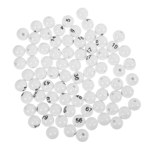 Abaodam Plastic Raffle Balls 75pcs Balls Raffle Number Balls for Sweepstakes Home Party Games