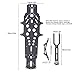SPYMINNPOO RC Chassis Plate, Carbon Fiber CNC Machining Chassis Plate Compatible with YD2-Z RC Racing Car Sportinggoods Body Parts(Black£©