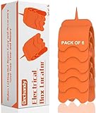 Bechandy 6 Pack Drywall Outlet Marker - No Measuring Needed Marking Tool for Electrical Box Locator, Hard ABS Plastic Cutout for Installation, Wire Protection