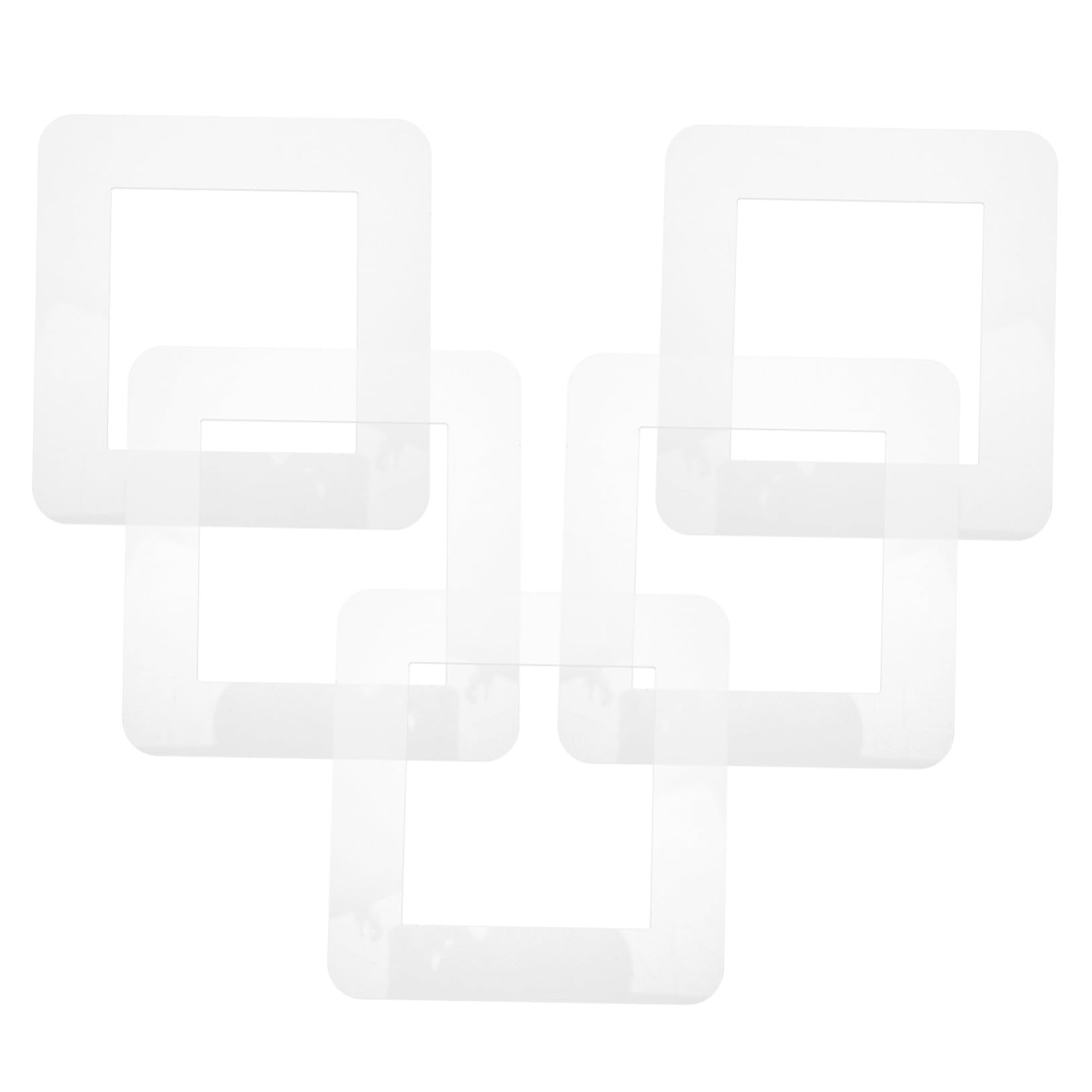 Protector blanco de interruptor en acrílico con 5 piezas versátiles para enchufes