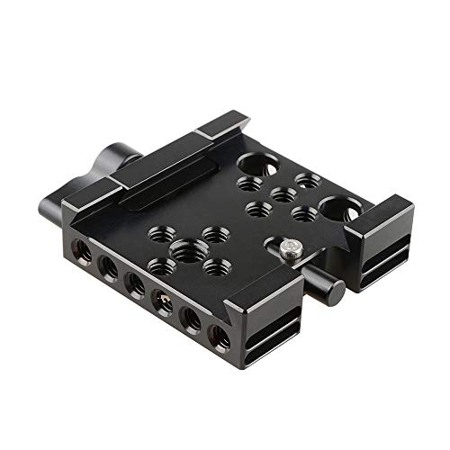 Placa de liberación rápida Manfrotto 501 con bloqueo de seguridad para trípodes