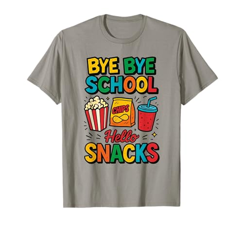 Camiseta de verano Bye School Hello Snacks Break Last Days Of School Camiseta