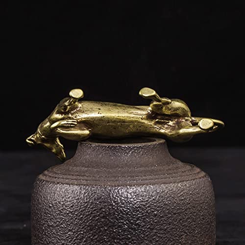 Kleine Messing-Statuen Als Deko – Tiermotiv (z.B. Ente), Für Schreibtisch, Regal Oder Als Geschenk