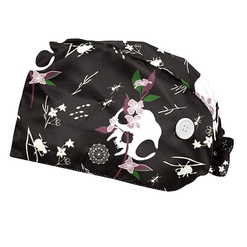 Chapeaux de travail pour hommes VERED lot de 2 casquettes ajustables à motif crâne