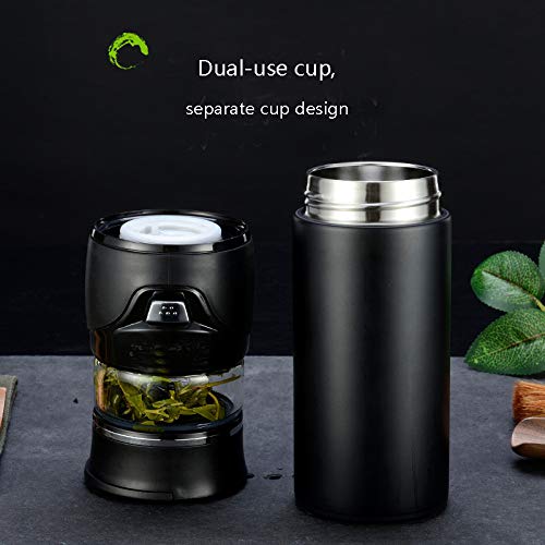 Stainless Steel Men's Tea Bottle Tea Thermos Infuser Bottle For Loose Leaf Leak-Proof Tea Tumbler With Infuser Dual-Use Travel Tea Mug With Tea Filter 20 Oz #TOP5