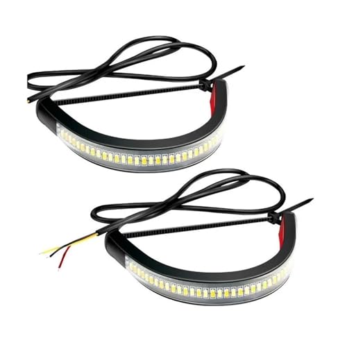 Clignotants LED pour moto avec lot de 2 barres réglables universelles de fourche