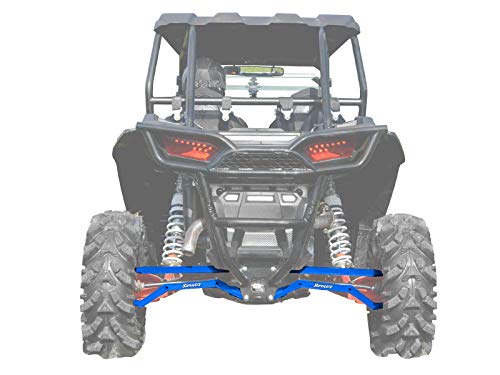 SuperATV Heavy Duty High Clearance Boxed Rear Radius Arms/Rods for Polaris RZR XP