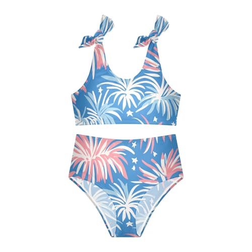 KLL 4th July American Independence Day Girls 2 Pieces Bikini Sets Beach Swimsuits Swimming Suits Cute Shoulder Strap3
