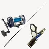 Canna Pesca Traina Libre 15/30 Mulinello Rotante Trainetta Alletterato Lampuga Jd Trolling 5000 Con Filo