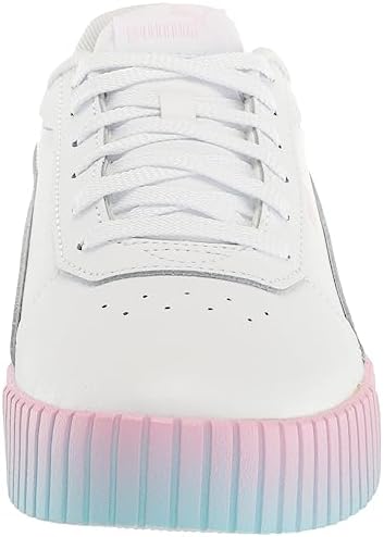 PUMA Women's Carina 2.0 Gradient Sneaker, White White-Pearl Pink, 9 | Image 1